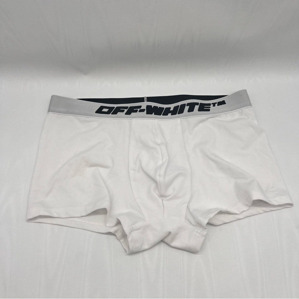 Off-White Men's OW Race Boxer in White